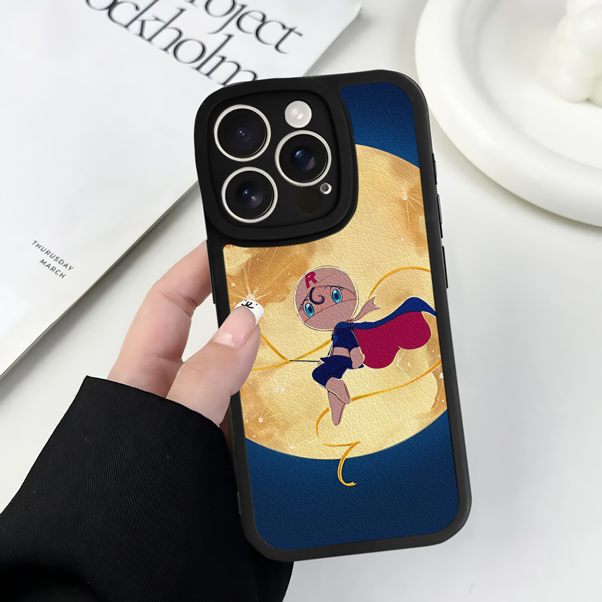 （画像用） アンパンマン Anpanman 【iPhone 16シリーズ対応】シリコンスマホケース（レザー調） 材質：シリコン